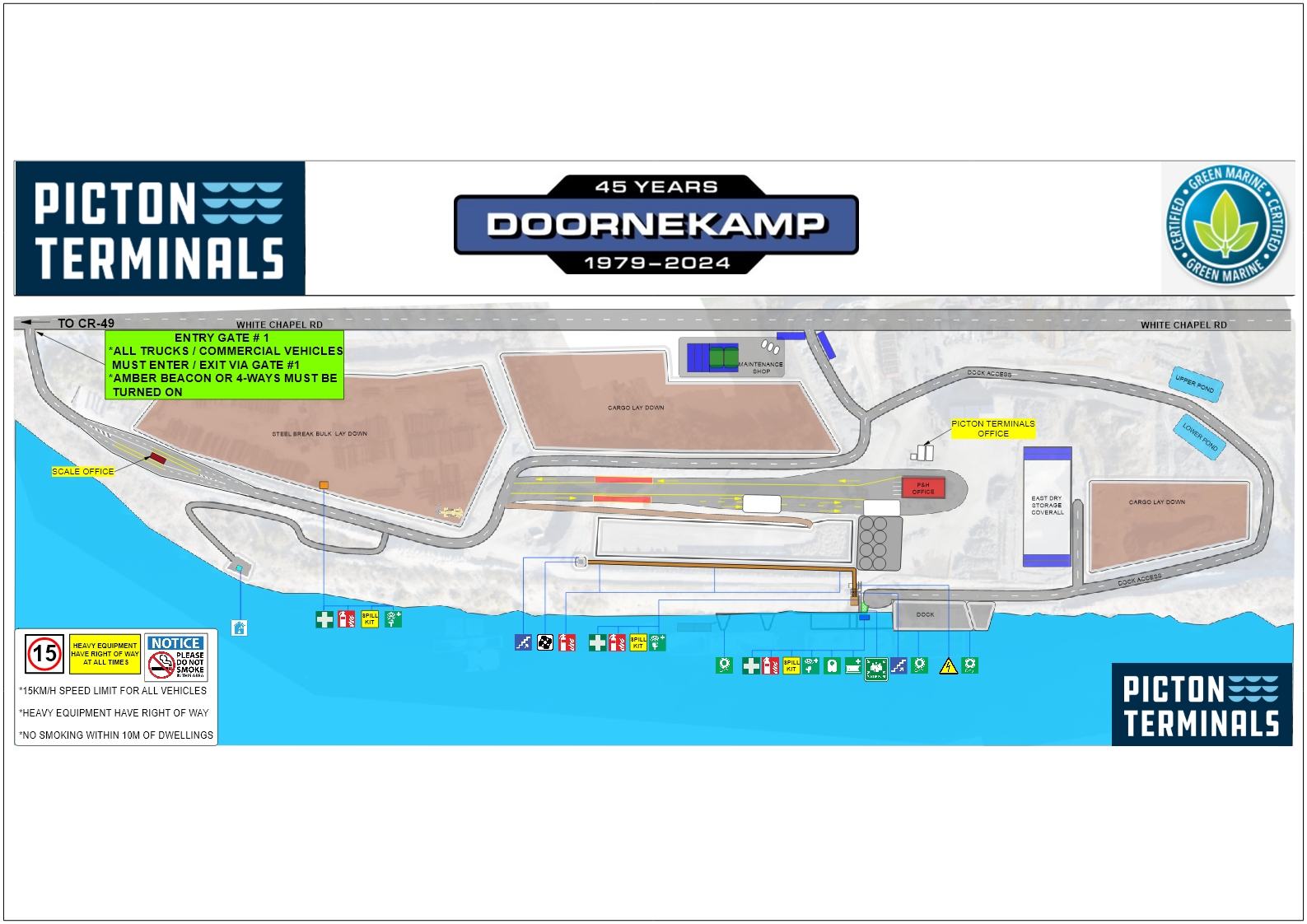 Picton Terminals Site Map